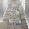 image:imageNourison Home Passion Ivory Multicolor 53 x 73 Area Rug  Easy Clean Non Shedding Bed Room Living Room Dining Room Kitchen 5 x 7CharcoalBlue