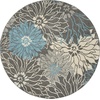image:imageNourison Home Passion Ivory Multicolor 53 x 73 Area Rug  Easy Clean Non Shedding Bed Room Living Room Dining Room Kitchen 5 x 7CharcoalBlue