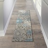 image:imageNourison Home Passion Ivory Multicolor 53 x 73 Area Rug  Easy Clean Non Shedding Bed Room Living Room Dining Room Kitchen 5 x 7CharcoalBlue