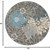 image:imageNourison Home Passion Ivory Multicolor 53 x 73 Area Rug  Easy Clean Non Shedding Bed Room Living Room Dining Room Kitchen 5 x 7CharcoalBlue