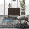 image:imageNourison Home Passion Ivory Multicolor 53 x 73 Area Rug  Easy Clean Non Shedding Bed Room Living Room Dining Room Kitchen 5 x 7CharcoalBlue