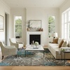 image:imageNourison Home Passion Ivory Multicolor 53 x 73 Area Rug  Easy Clean Non Shedding Bed Room Living Room Dining Room Kitchen 5 x 7CharcoalBlue
