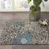 image:imageNourison Home Passion Ivory Multicolor 53 x 73 Area Rug  Easy Clean Non Shedding Bed Room Living Room Dining Room Kitchen 5 x 7CharcoalBlue