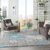 image:imageNourison Home Passion Ivory Multicolor 53 x 73 Area Rug  Easy Clean Non Shedding Bed Room Living Room Dining Room Kitchen 5 x 7CharcoalBlue