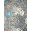 image:imageNourison Home Passion Ivory Multicolor 53 x 73 Area Rug  Easy Clean Non Shedding Bed Room Living Room Dining Room Kitchen 5 x 7CharcoalBlue