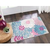 image:imageNourison Home Passion Ivory Multicolor 53 x 73 Area Rug  Easy Clean Non Shedding Bed Room Living Room Dining Room Kitchen 5 x 7Grey
