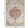 image:imageNourison Home Passion Ivory Multicolor 53 x 73 Area Rug  Easy Clean Non Shedding Bed Room Living Room Dining Room Kitchen 5 x 7Grey Multicolor