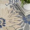 image:imageNourison Home Passion Ivory Multicolor 53 x 73 Area Rug  Easy Clean Non Shedding Bed Room Living Room Dining Room Kitchen 5 x 7Ivory Grey Blue