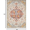image:imageNourison Home Passion Ivory Multicolor 53 x 73 Area Rug  Easy Clean Non Shedding Bed Room Living Room Dining Room Kitchen 5 x 7Ivory Multicolor