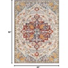 image:imageNourison Home Passion Ivory Multicolor 53 x 73 Area Rug  Easy Clean Non Shedding Bed Room Living Room Dining Room Kitchen 5 x 7Ivory Multicolor