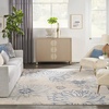 image:imageNourison Home Passion Ivory Multicolor 53 x 73 Area Rug  Easy Clean Non Shedding Bed Room Living Room Dining Room Kitchen 5 x 7IvoryGreyBlue