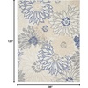 image:imageNourison Home Passion Ivory Multicolor 53 x 73 Area Rug  Easy Clean Non Shedding Bed Room Living Room Dining Room Kitchen 5 x 7IvoryGreyBlue