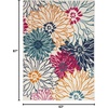 image:imageNourison Home Passion Ivory Multicolor 53 x 73 Area Rug  Easy Clean Non Shedding Bed Room Living Room Dining Room Kitchen 5 x 7IvoryMulti