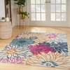 image:imageNourison Home Passion Ivory Multicolor 53 x 73 Area Rug  Easy Clean Non Shedding Bed Room Living Room Dining Room Kitchen 5 x 7IvoryMulti
