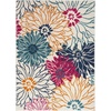 image:imageNourison Home Passion Ivory Multicolor 53 x 73 Area Rug  Easy Clean Non Shedding Bed Room Living Room Dining Room Kitchen 5 x 7IvoryMulti