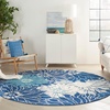 image:imageNourison Home Passion Ivory Multicolor 53 x 73 Area Rug  Easy Clean Non Shedding Bed Room Living Room Dining Room Kitchen 5 x 7NavyIvory