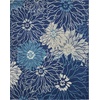 image:imageNourison Home Passion Ivory Multicolor 53 x 73 Area Rug  Easy Clean Non Shedding Bed Room Living Room Dining Room Kitchen 5 x 7NavyIvory