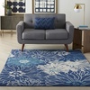 image:imageNourison Home Passion Ivory Multicolor 53 x 73 Area Rug  Easy Clean Non Shedding Bed Room Living Room Dining Room Kitchen 5 x 7NavyIvory