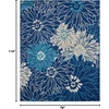image:imageNourison Home Passion Ivory Multicolor 53 x 73 Area Rug  Easy Clean Non Shedding Bed Room Living Room Dining Room Kitchen 5 x 7NavyIvory
