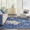 image:imageNourison Home Passion Ivory Multicolor 53 x 73 Area Rug  Easy Clean Non Shedding Bed Room Living Room Dining Room Kitchen 5 x 7NavyIvory