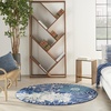 image:imageNourison Home Passion Ivory Multicolor 53 x 73 Area Rug  Easy Clean Non Shedding Bed Room Living Room Dining Room Kitchen 5 x 7NavyIvory