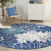image:imageNourison Home Passion Ivory Multicolor 53 x 73 Area Rug  Easy Clean Non Shedding Bed Room Living Room Dining Room Kitchen 5 x 7NavyIvory