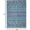 image:imageNourison Home Passion Ivory Multicolor 67 x 96 Area Rug  Easy Clean Non Shedding Bed Room Living Room Dining Room Kitchen 7 x 10Blue Multicolor