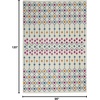 image:imageNourison Home Passion Ivory Multicolor 67 x 96 Area Rug  Easy Clean Non Shedding Bed Room Living Room Dining Room Kitchen 7 x 10IvoryMulti