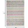 image:imageNourison Home Passion Ivory Multicolor 67 x 96 Area Rug  Easy Clean Non Shedding Bed Room Living Room Dining Room Kitchen 7 x 10IvoryMulti