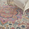image:imageNourison Home Passion Ivory Pink 53 x 73 Area Rug  Easy Clean Non Shedding Bed Room Living Room Dining Room Kitchen 5 x 7Ivory Pink