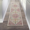 image:imageNourison Home Passion Ivory Pink 53 x 73 Area Rug  Easy Clean Non Shedding Bed Room Living Room Dining Room Kitchen 5 x 7Ivory Pink