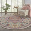 image:imageNourison Home Passion Ivory Pink 53 x 73 Area Rug  Easy Clean Non Shedding Bed Room Living Room Dining Room Kitchen 5 x 7Ivory Pink