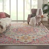 image:imageNourison Home Passion Ivory Pink 53 x 73 Area Rug  Easy Clean Non Shedding Bed Room Living Room Dining Room Kitchen 5 x 7Ivory Pink