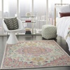 image:imageNourison Home Passion Ivory Pink 53 x 73 Area Rug  Easy Clean Non Shedding Bed Room Living Room Dining Room Kitchen 5 x 7Ivory Pink