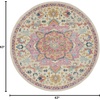 image:imageNourison Home Passion Ivory Pink 53 x 73 Area Rug  Easy Clean Non Shedding Bed Room Living Room Dining Room Kitchen 5 x 7Ivory Pink