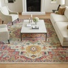 image:imageNourison Home Passion Ivory Pink 53 x 73 Area Rug  Easy Clean Non Shedding Bed Room Living Room Dining Room Kitchen 5 x 7Ivory Pink