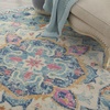 image:imageNourison Home Passion Ivory Pink 53 x 73 Area Rug  Easy Clean Non Shedding Bed Room Living Room Dining Room Kitchen 5 x 7IvoryLight Blue