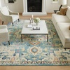 image:imageNourison Home Passion Ivory Pink 53 x 73 Area Rug  Easy Clean Non Shedding Bed Room Living Room Dining Room Kitchen 5 x 7IvoryLight Blue