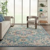 image:imageNourison Home Passion Ivory Pink 53 x 73 Area Rug  Easy Clean Non Shedding Bed Room Living Room Dining Room Kitchen 5 x 7IvoryLight Blue