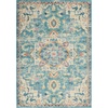 image:imageNourison Home Passion Ivory Pink 53 x 73 Area Rug  Easy Clean Non Shedding Bed Room Living Room Dining Room Kitchen 5 x 7IvoryLight Blue