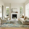 image:imageNourison Home Passion Ivory Pink 53 x 73 Area Rug  Easy Clean Non Shedding Bed Room Living Room Dining Room Kitchen 5 x 7IvoryLight Blue