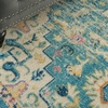 image:imageNourison Home Passion Ivory Pink 53 x 73 Area Rug  Easy Clean Non Shedding Bed Room Living Room Dining Room Kitchen 5 x 7IvoryLight Blue