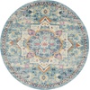 image:imageNourison Home Passion Ivory Pink 53 x 73 Area Rug  Easy Clean Non Shedding Bed Room Living Room Dining Room Kitchen 5 x 7IvoryLight Blue