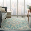 image:imageNourison Home Passion Ivory Pink 53 x 73 Area Rug  Easy Clean Non Shedding Bed Room Living Room Dining Room Kitchen 5 x 7IvoryLight Blue