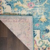 image:imageNourison Home Passion Ivory Pink 53 x 73 Area Rug  Easy Clean Non Shedding Bed Room Living Room Dining Room Kitchen 5 x 7IvoryLight Blue