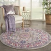 image:imageNourison Home Passion Light Grey Pink 110 x 210 Area Rug  Easy Clean Non Shedding Bed Room Living Room Dining Room Kitchen 2 x 3Light Grey Pink