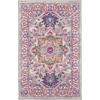 image:imageNourison Home Passion Light Grey Pink 110 x 210 Area Rug  Easy Clean Non Shedding Bed Room Living Room Dining Room Kitchen 2 x 3Light Grey Pink