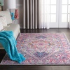 image:imageNourison Home Passion Light Grey Pink 110 x 210 Area Rug  Easy Clean Non Shedding Bed Room Living Room Dining Room Kitchen 2 x 3Light Grey Pink