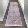 image:imageNourison Home Passion Light Grey Pink 110 x 210 Area Rug  Easy Clean Non Shedding Bed Room Living Room Dining Room Kitchen 2 x 3Light Grey Pink