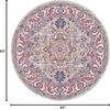 image:imageNourison Home Passion Light Grey Pink 110 x 210 Area Rug  Easy Clean Non Shedding Bed Room Living Room Dining Room Kitchen 2 x 3Light Grey Pink